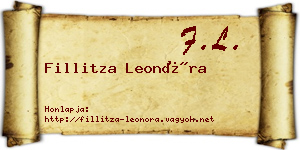 Fillitza Leonóra névjegykártya